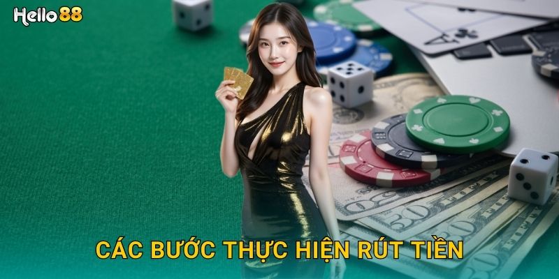 Các bước thực hiện rút tiền